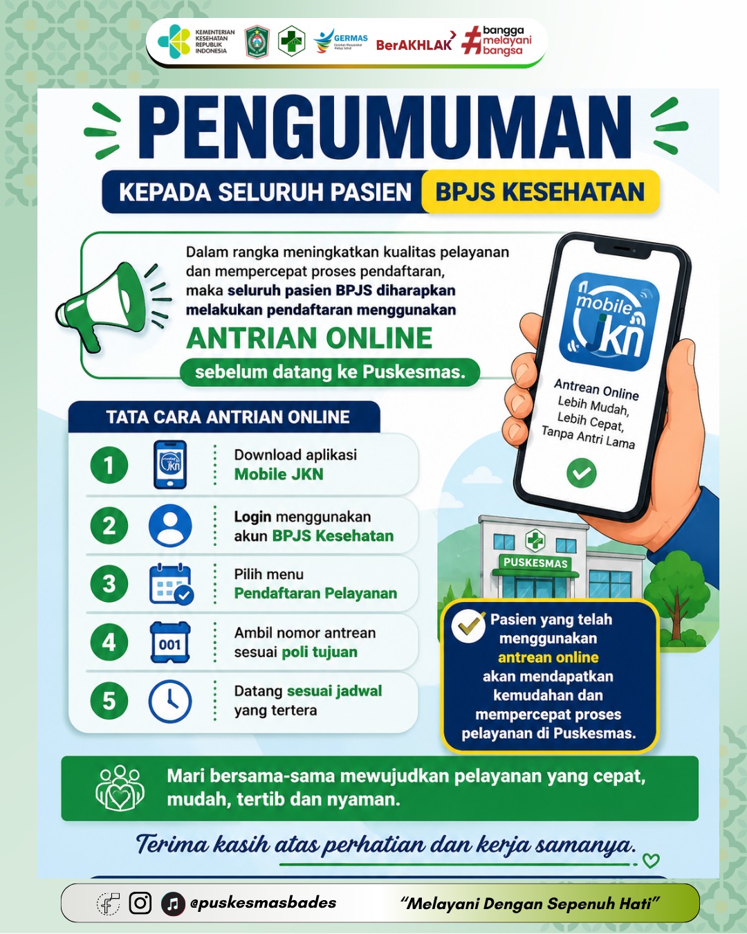 ANTRIAN ONLINE BAGI PASIEN PENGGUNA BPJS